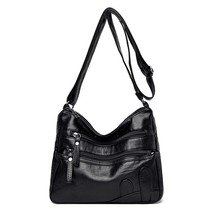 Ladies High Quality Leather Handbag Multi Pocket Casual Shoulder Bag Fashion Des - £22.22 GBP