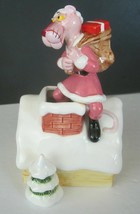1983 PINK PANTHER &quot;Happy Landings&quot; Ceramic Wind-Up Music Box 272/10,000 Royal Or - £43.92 GBP