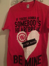 Hunter Hayes Adult Red T-Shirt Crew Neck Valentine&#39;s Day Love Size Medium - $39.60