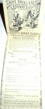 Vintage Ghost Town &amp; Calico Railway Knott’s Berry Farm Flyer 1959 - £5.47 GBP