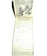 Vintage Ghost Town &amp; Calico Railway Knott’s Berry Farm Flyer 1959 - £5.49 GBP