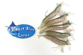 Artificial Shrimp Bait Lures for Fishing 3.25&quot; Natural Color Pre-rigged ... - £7.16 GBP