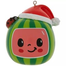 Kurt Adler Cocomelon Watermelon With Santa Hat Ornament - £11.44 GBP