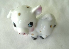  Vintage Miniature Spotted Pig Figurine  Japan - $14.99