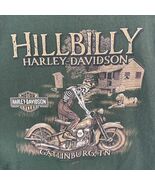 Harley Davidson Hillbilly Skeleton T-Shirt XL Dark Green Gatlinburg, TN ... - $324.28 MXN