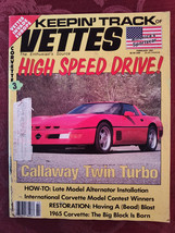 KEEPIN TRACK of Vettes Corvette Magazine February 1991 1990 Callaway Twin Turbo - £11.46 GBP