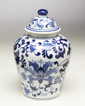 Zeckos AA Importing 59777 10 Inch Blue And White Ginger Jar - £55.40 GBP