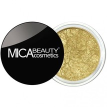 MICA BEAUTY Mineral Eye Shadow Glitter LUXURY 16 Gold Full Size 2.5g NeW - $17.96