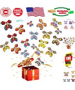 40 PCS Rubber Band Powered Flying Butterflies - Joyful Gifts for Kids an... - $490.86 MXN