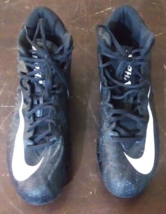 Nike Alpha Menance Varsity Mid Football Cleats 880137-011 Black US Men&#39;s Size 11 - £15.81 GBP