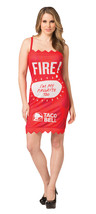 Taco Bell Sauce Packet Dress Fire Costume, Size S-M Red - £93.37 GBP