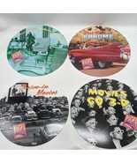 Lot of (4) 1950s Lifestyle Circular Cardboard Collectables With Fun Facts - $9.90