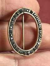 Antique Estate 10k Yellow Gold With Black Stone 3 grams - £140.22 GBP