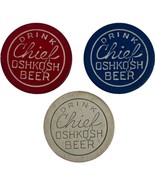 Drink Chief Oshkosh Beer Wisconsin WI Souvenir Wooden Nickel Poker Chip ... - £22.20 GBP