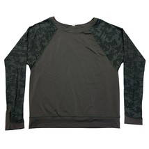 Lululemon Womens Green Camo Long Sleeve Run For Days Mesh Sleeve X-Static 18x24 - £17.58 GBP