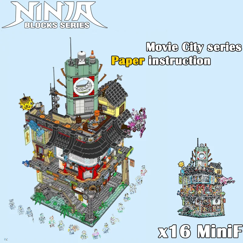 4867pcs+ Ninja Movie Series City Docks Markets Building Blocks 76063 Tec... - £144.44 GBP+