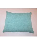 DKNY Botanical Cross Stitch Ribbon Knitted Seafoam deco pillow NWT - $93.63 CAD