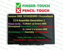 Lenovo Winbook N24-81AF 300e-81FY LCD Touch Screen Panel 5D10R13451 HD - £94.27 GBP