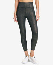 DKNY Womens Activewear Sport Glitter Ankle Leggings,Clear Combo Size X-Small - £28.04 GBP