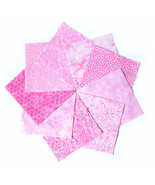 90 Pcs All Pink Pre-Cut Charm Pack 5&quot; Squares 100% Cotton Fabric Quilt - $43.76 CAD