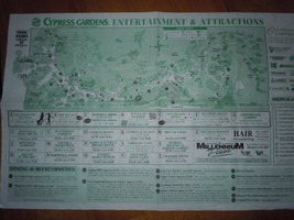 Cypress Gardens Map 1999 - £4.71 GBP