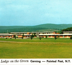 Vintage MCM Lodge on the Green Painted Post NY Unposted Panorama Postcard - £10.35 GBP