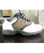 Footjoy Greenjoys Mens Flexzone Golf Shoes Sz 9.5 M Brown White Spikes 4... - £29.48 GBP