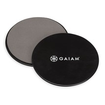 Gaiam Core Sliding Discs - Dual Sided Workout Sliders for Carpet &amp; Hardw... - £14.84 GBP