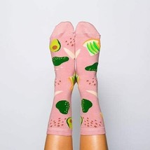 Yellow Owl Workshop Unisex Avocado Toast Crew Socks Pink OS - £11.98 GBP