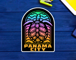 Panama City Beach Florida Beach Sticker Decal 3.9&quot; Vinyl Sea Turtle - £4.12 GBP
