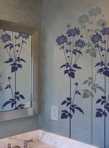 Flower Stencil Garden Anemone - Reusable Stencils for easy wall decor - £27.45 GBP