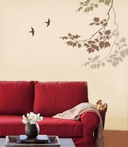 Wall Stencil Sycamore Reaching Branch, DIY Stencil for easy wall decor - £27.93 GBP