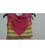 DEREK Heart Pink Multi-color Cotton Blend Casual Sleeveless Ombre Top 2P... - $141.96 MXN