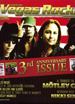 Vegas Rocks Aug 2007: A Tribute to MOTLEY CRUE, Nikki Sixx 3rd Anniversary Issue - £5.55 GBP