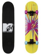 KRYPTONICS MTV MUSIC TELEVISION Zapp 31” X 7.75” Double Kick Tail Skateb... - £29.49 GBP