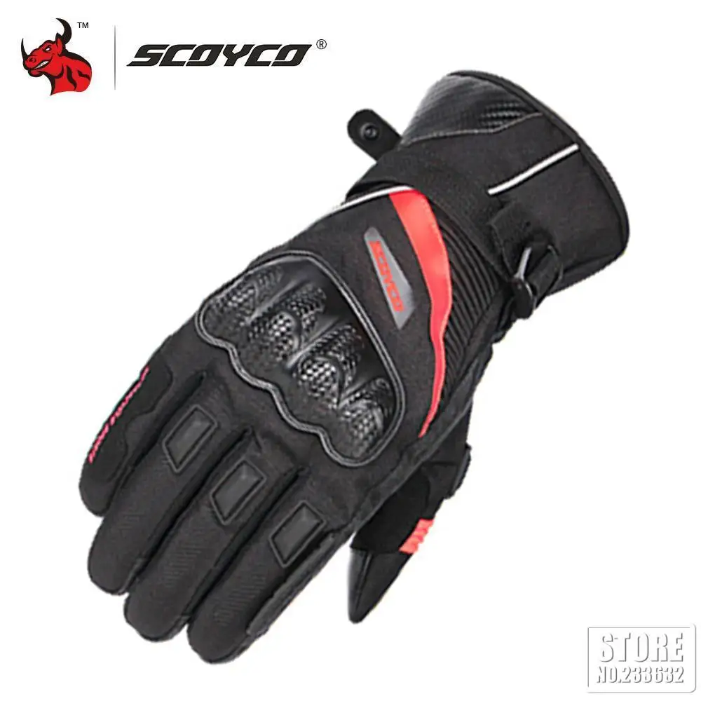 SCOYCO Reflective Touch Screen Gloves Waterproof Motocross Cycling Protection Ou - £270.75 GBP