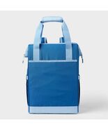 Sun Squad Backpack Cooler 24 Cans 20.4qt Blue Zip Closure Adjustable Straps - $28.47 CAD