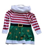  NWT Womens Red Candy Cane Santa Sequin Ugly Christmas Sweater Tunic Dre... - $36.95