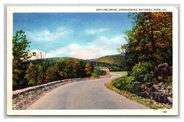 Skyline Drive Shenandoah National Park Virginia VA LInen Postcard T4 - £2.10 GBP