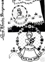 Southern Belle Girl transfer embroidery LW615 - $5.00