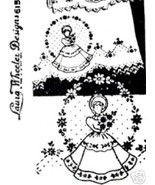 Southern Belle Girl transfer embroidery LW615 - £3.95 GBP