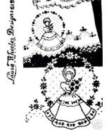 Southern Belle Girl transfer embroidery LW615 - $5.00