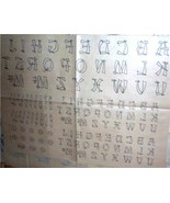 1930&#39;s Monograms Oriental script transfer ORG - £7.90 GBP