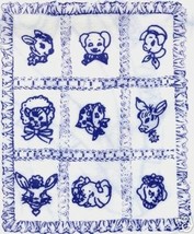 Vintage Baby Animals appliqued Crib Quilt transfer pattern m771 - £4.80 GBP