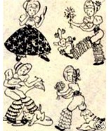 Vintage Southern Belle with pantaloons quilt transfer patter - £6.32 GBP