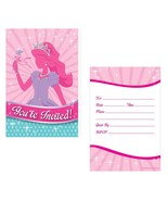 Princess Party Invitations Invites 8 ct Birthday Favor decoration Party ... - $6.77 CAD