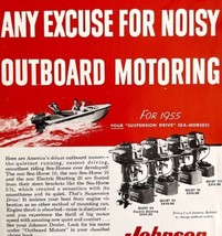 Johnson Seahorse Outboard Boat Motor Advertisement 1955 Fishing DWS6E - £15.80 GBP