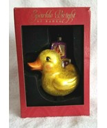 Sparkle Bright RADKO Ornament RUBBER DUCK With Toy Letter Blocks W/Box C... - £14.12 GBP