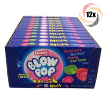 Full Box 12x Packs | Charms Assorted Blow Pop Minis Theater Box Candy | 3.5oz - £25.54 GBP