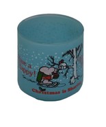 VTG Ziggy Christmas is Sharing Glass Votive Candle Holder Cup Trinket Dish 1978 - $281.93 MXN